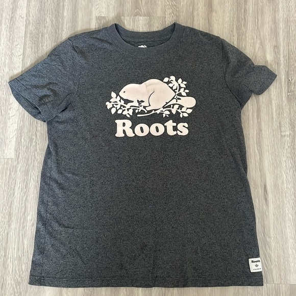 Roots Grey T-shirt, Medium - Picture 1 of 2